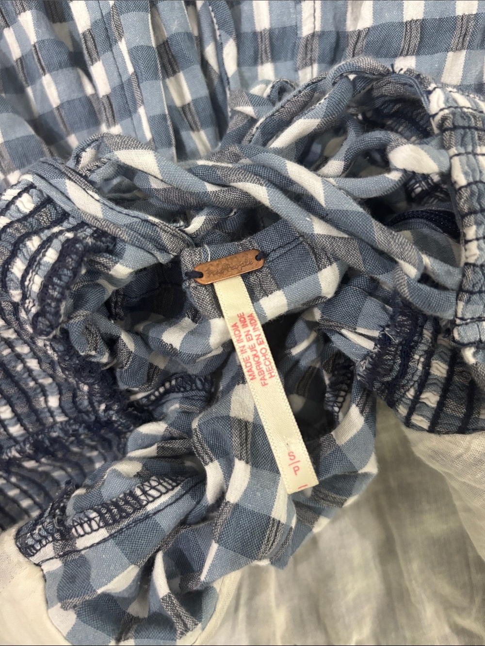 Free People Lucinda Midi Dress in Indigo Combo - Picture 9 of 9